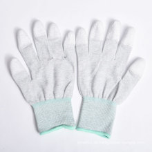 Nylon / Polyester Handschuhe PU Beschichtung auf Palm und Fingern